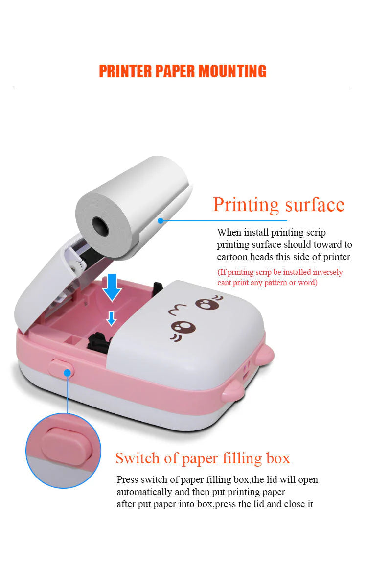 Pocket Inkless Mini Printer